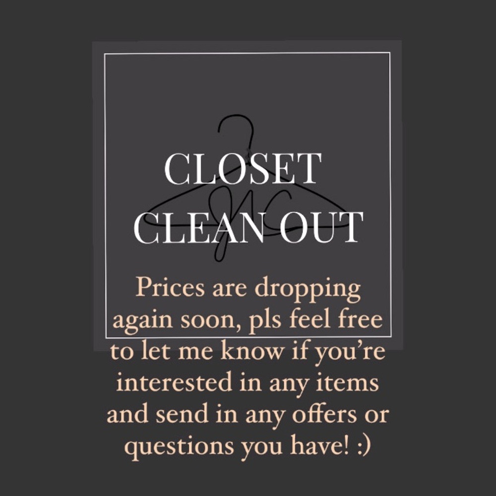 CLOSET CLEAN OUT!